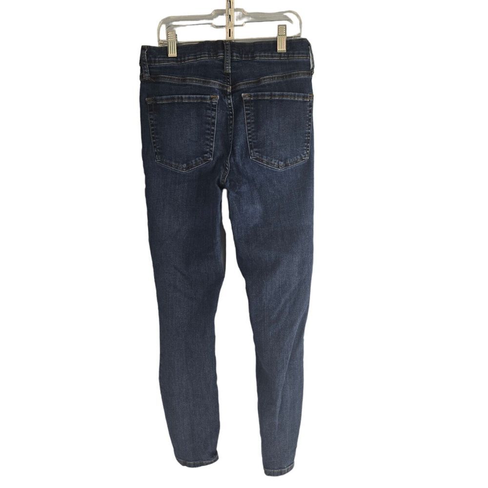 Free People Womens Size 27‎ Blue High Rise Distressed Knee Skinny Jeans OB554651 - Picture 3 of 5